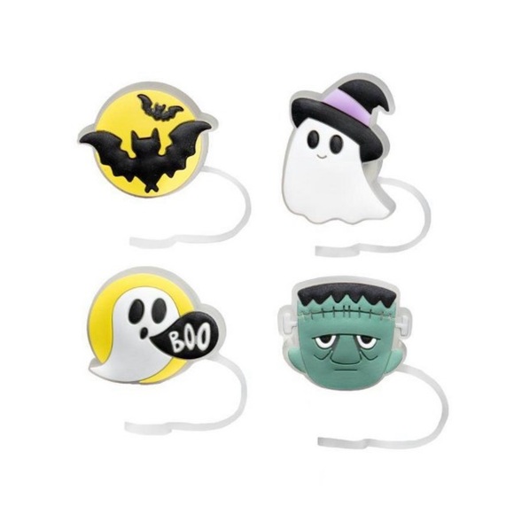 Char Charms 4 pack light up Halloween Straw Toppers - Picture 3 of 5